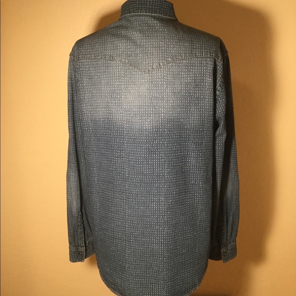 *SOLD* Mossimo Denim Snap Button Down, Sz M - Picture 3 of 6